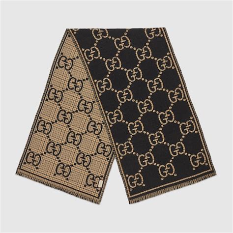 gucci gg wool scarf